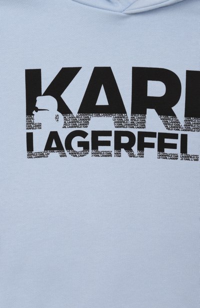 Хлопковое худи KARL LAGERFELD KIDS, арт. Z30430, фото 3