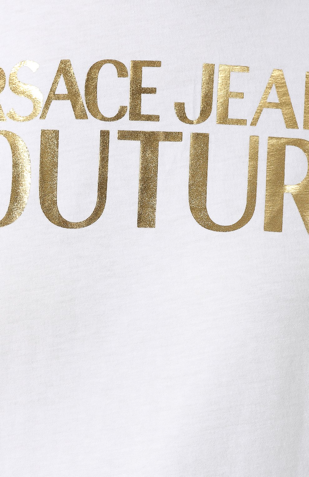 Хлопковая футболка VERSACE JEANS COUTURE, арт. B2HUA7GT-UDP613 L0G0 G0LD/36255, фото 5