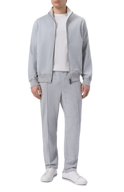 Брюки из хлопка и шелка CAPOBIANCO, арт. 20M708.DS00., фото 2