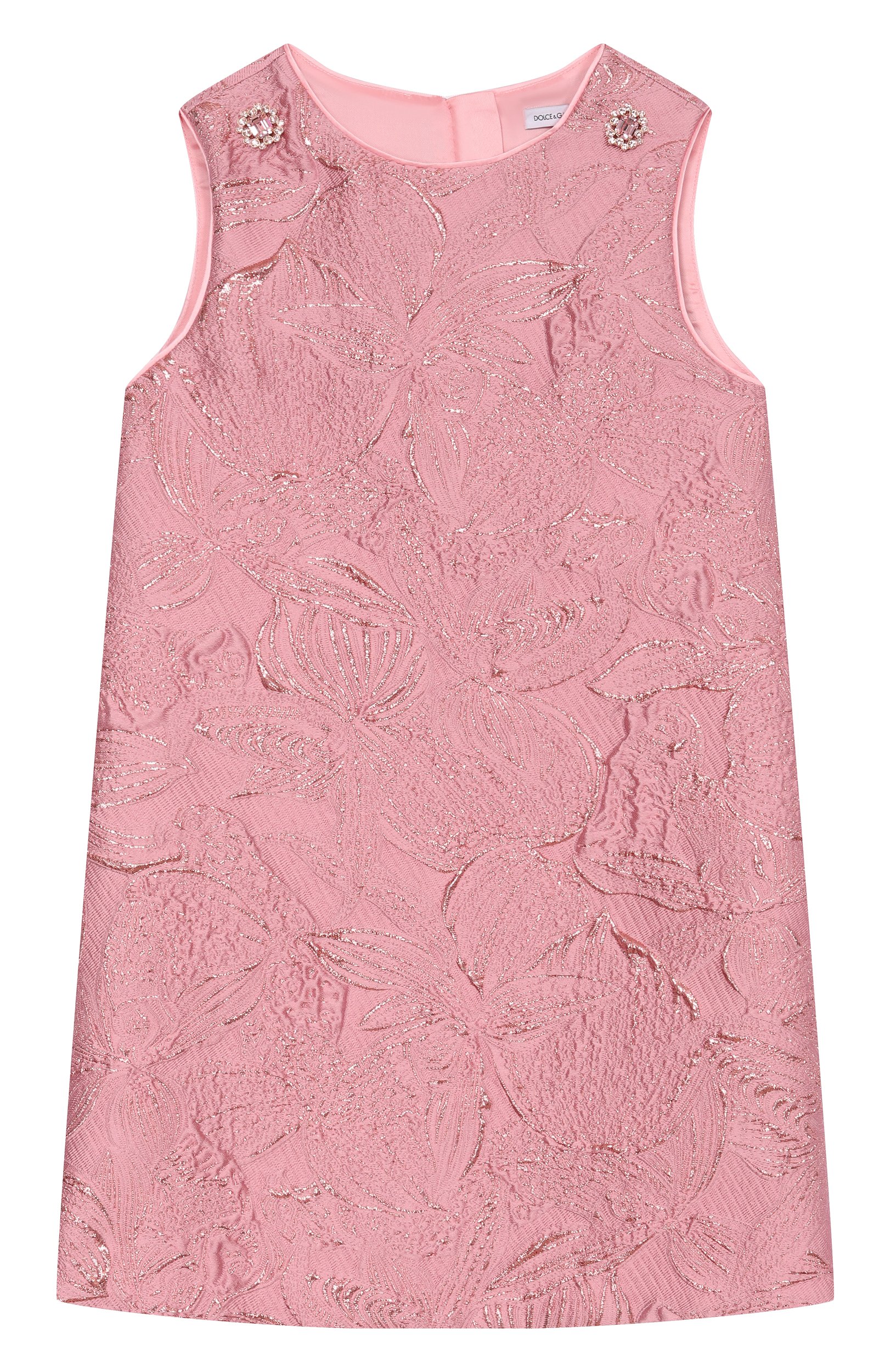 Платье DOLCE & GABBANA темно-розового цвета по цене 89950 руб., арт. L54DP2/HJMR0, фото 1 Платье DOLCE & GABBANA, арт. L54DP2/HJMR0, фото 1