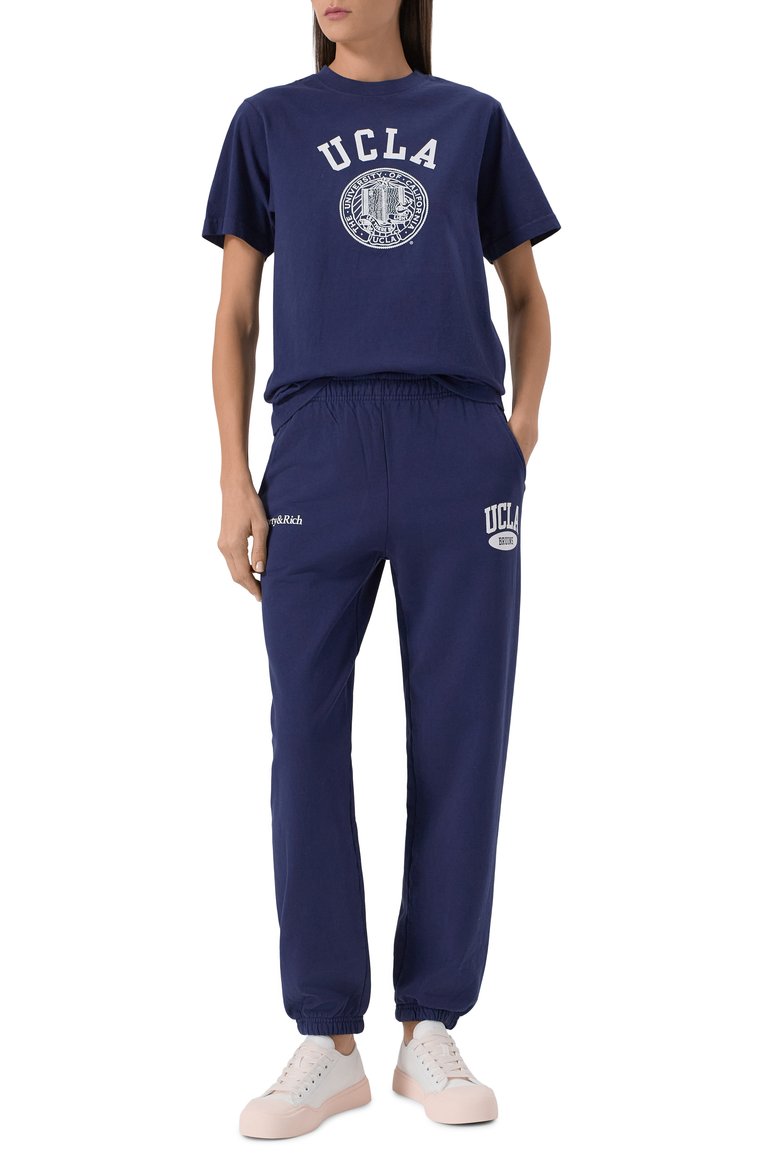 Хлопковая футболка sporty & rich x ucla SPORTY AND RICH, арт. T0043615639BL106, фото 1