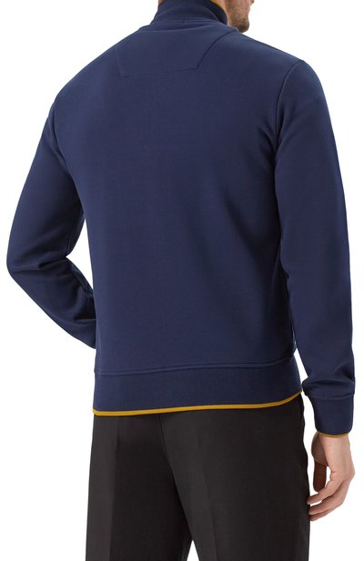 Хлопковый кардиган AERONAUTICA MILITARE темно-синего цвета по цене 31400 руб., арт. FE2066UP00350, фото 4 Хлопковый кардиган AERONAUTICA MILITARE, арт. FE2066UP00350, фото 4