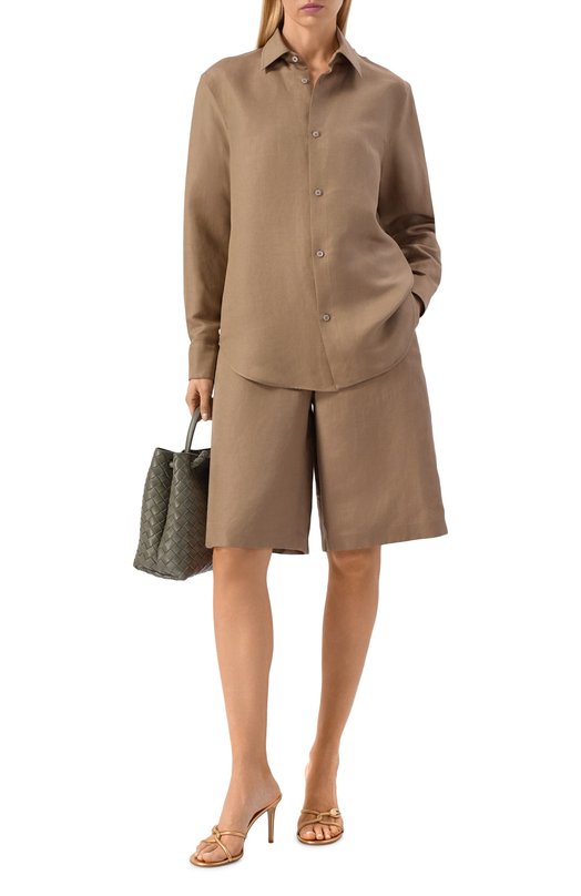 Рубашка изо льна и шелка MVST M26.2PW.B013/F123 LIN0 SETA Бежевый  M26.2PW.B013/F123 LIN0 SETA Фото 2