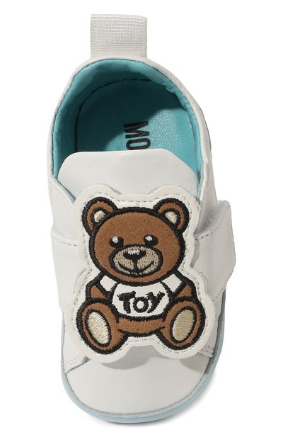 Кожаные пинетки MOSCHINO, арт. 77279, фото 4