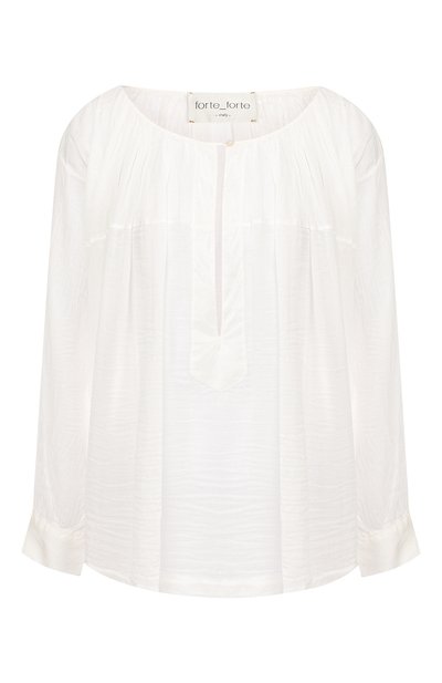 Блузка из хлопка и шелка FORTE_FORTE, арт. 6278, фото 1