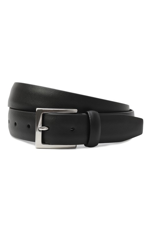 Кожаный ремень Kiton USC3602N0132706 Чёрный USC3602N0132706