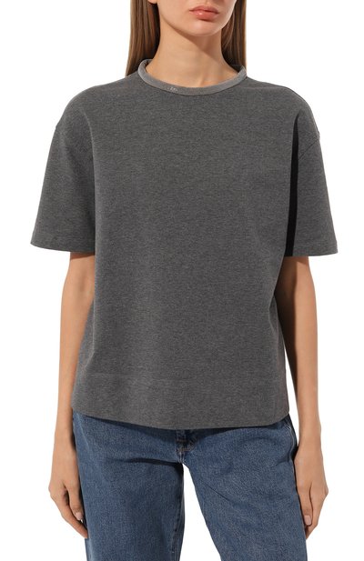 Хлопковая футболка BRUNELLO CUCINELLI, арт. MH827BP159, фото 3