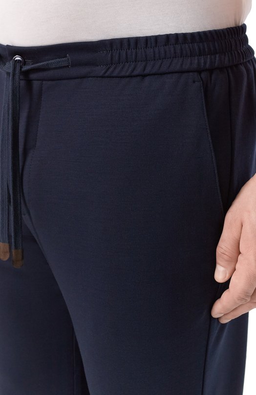 Шерстяные брюки Marco Pescarolo CARACCI0L0/53Y19 Синий  CARACCI0L0/53Y19 Фото 5