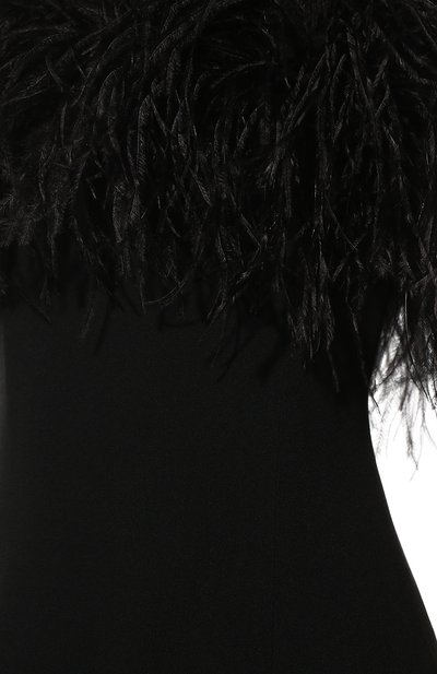 Платье с отд елкой перьями SAINT LAURENT, арт. 682073/Y012W, фото 5