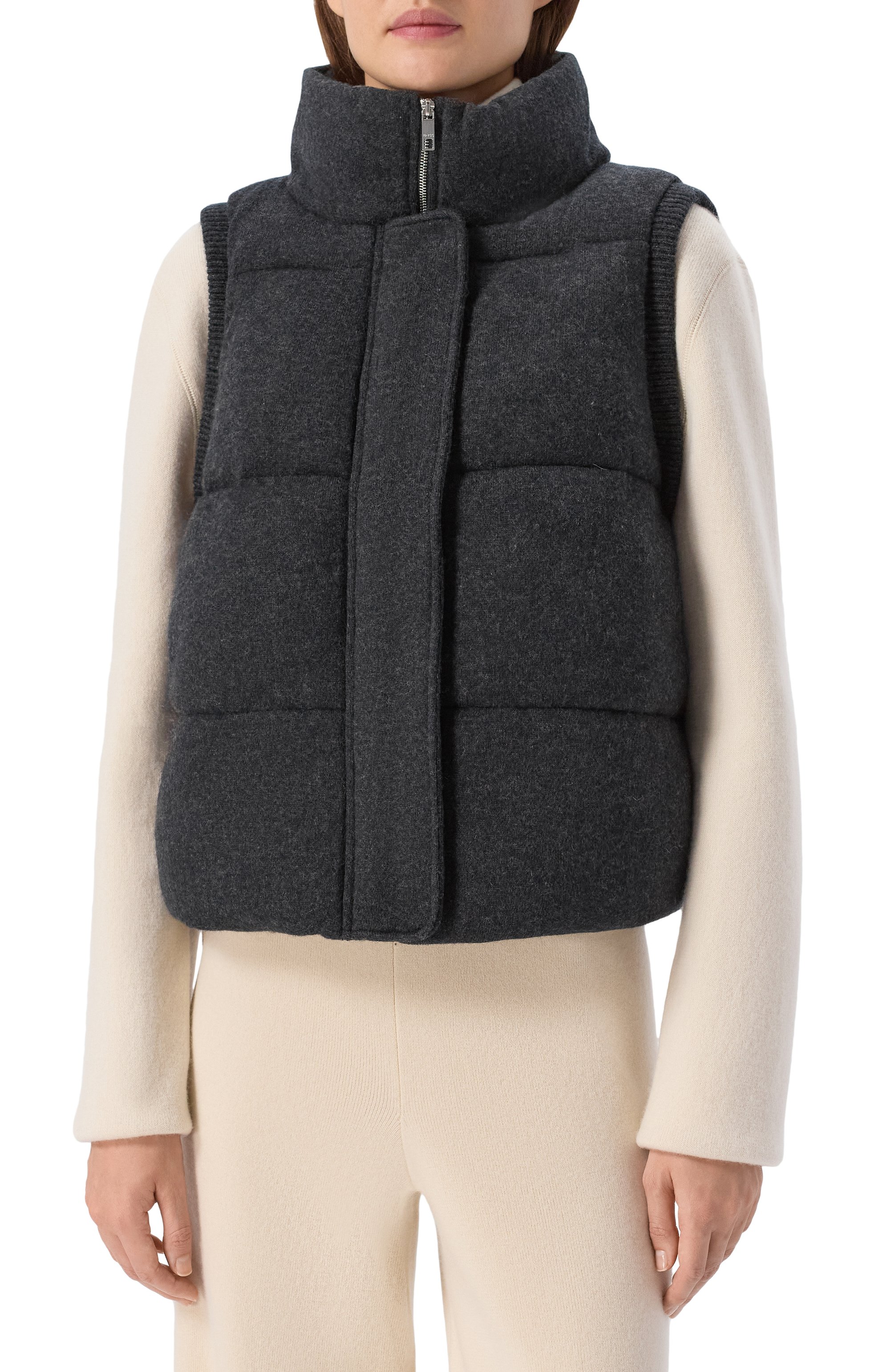 Утепленный �жилет из шерсти и кашемира BOSS, арт. 50547894, фото 3