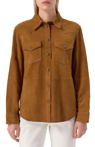 Замшевая рубашка ZADIG AND VOLTAIRE, арт. RWSH01033, фото 3