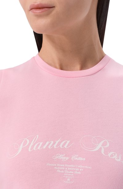 Хлопковая футболка PLANTA ROSA, арт. PR/T016/PERFECTION/220, фото 5