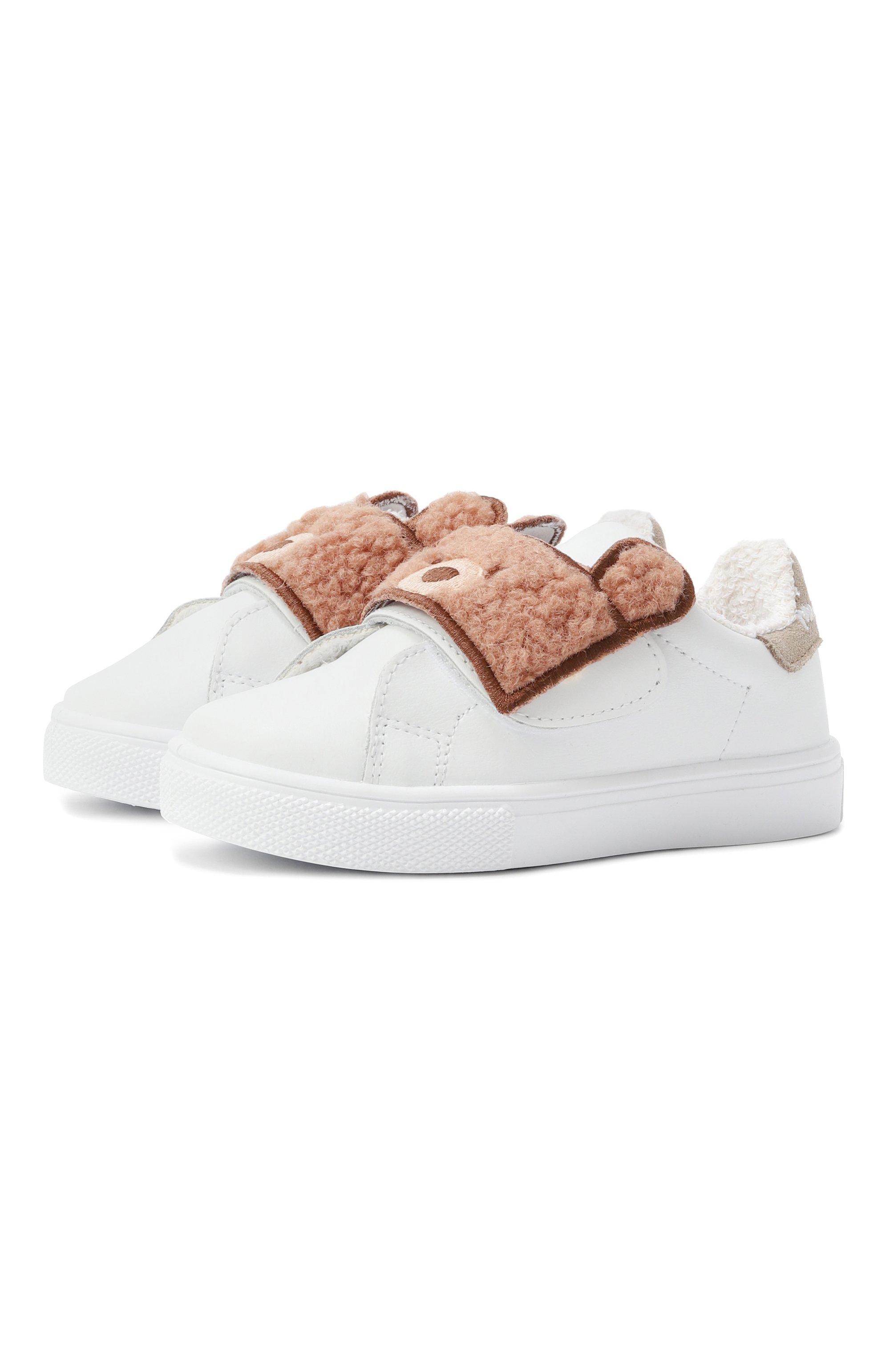 Кожаные кеды MONNALISA, арт. 82F000, фото 1