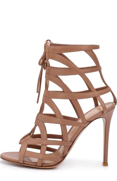 Кожаные босоножки adina на шпильке GIANVITO ROSSI, арт. G31013.15RIC.VITPRAL, фото 3