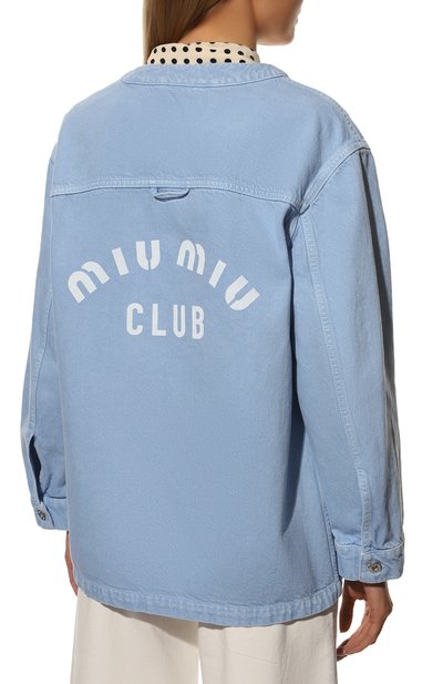 Джинсовая куртка MIU MIU, арт. ML837-1Z7Y-F0076, фото 4