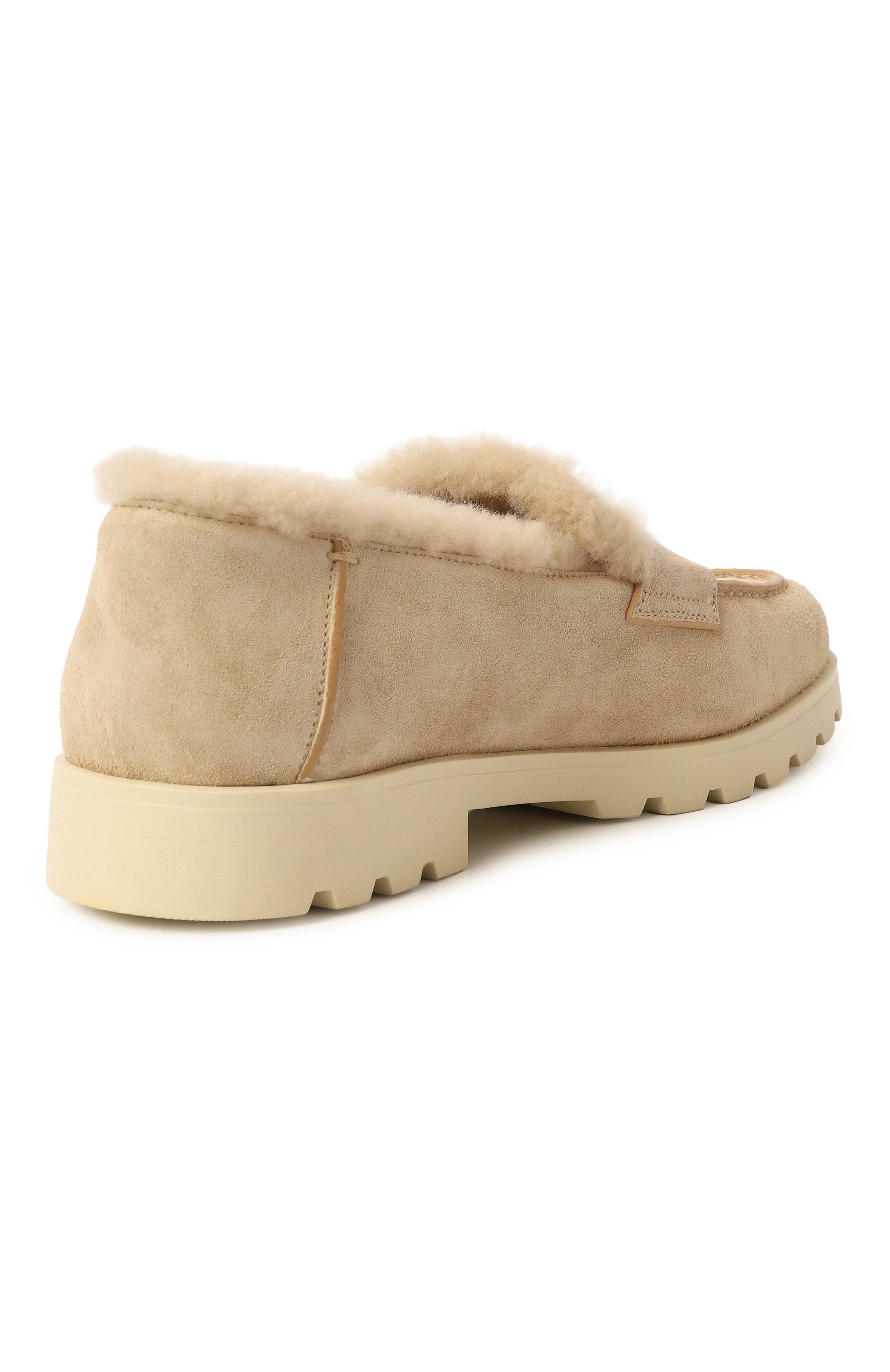 Замшевые пенни-лоферы SANTONI, арт. WUDG71132TIRAPFR, фото 5