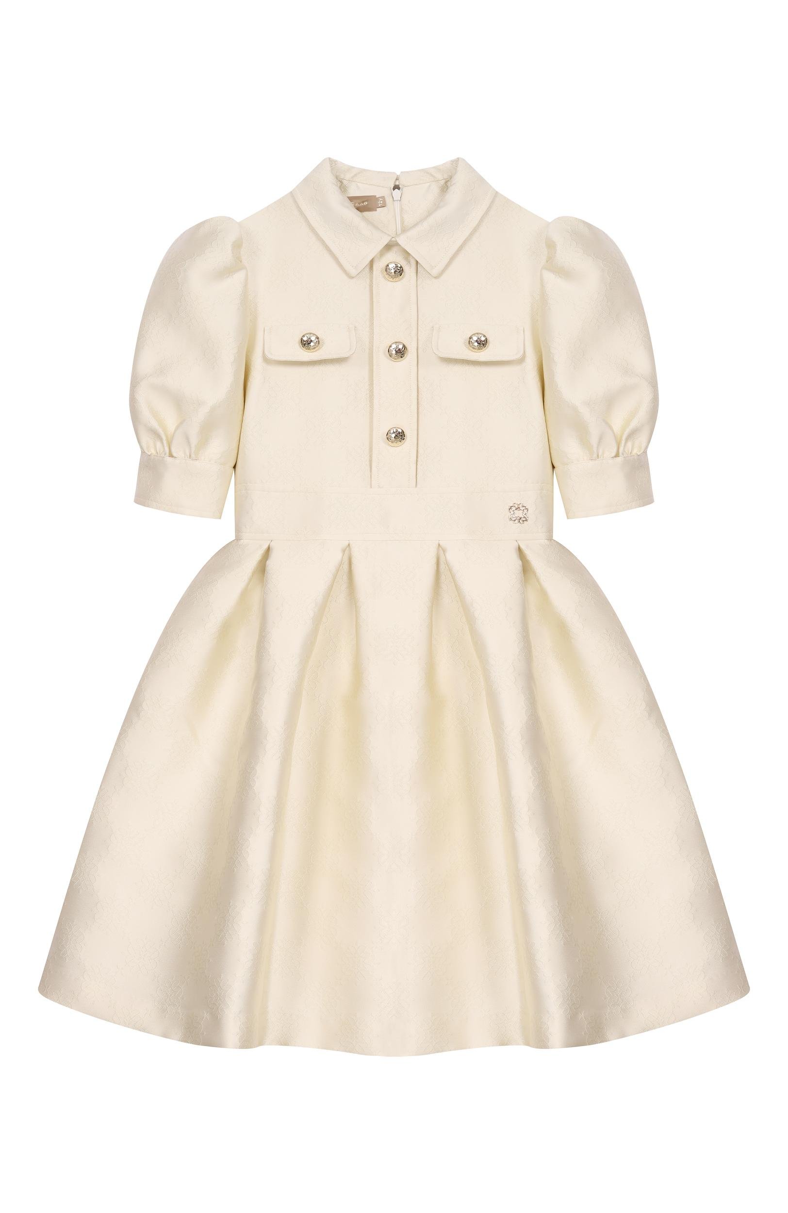 Платье ELIE SAAB JUNIOR кремового цвета по цене 104500 руб., арт. EFAB146/TS1133, фото 1 Платье ELIE SAAB JUNIOR, арт. EFAB146/TS1133, фото 1