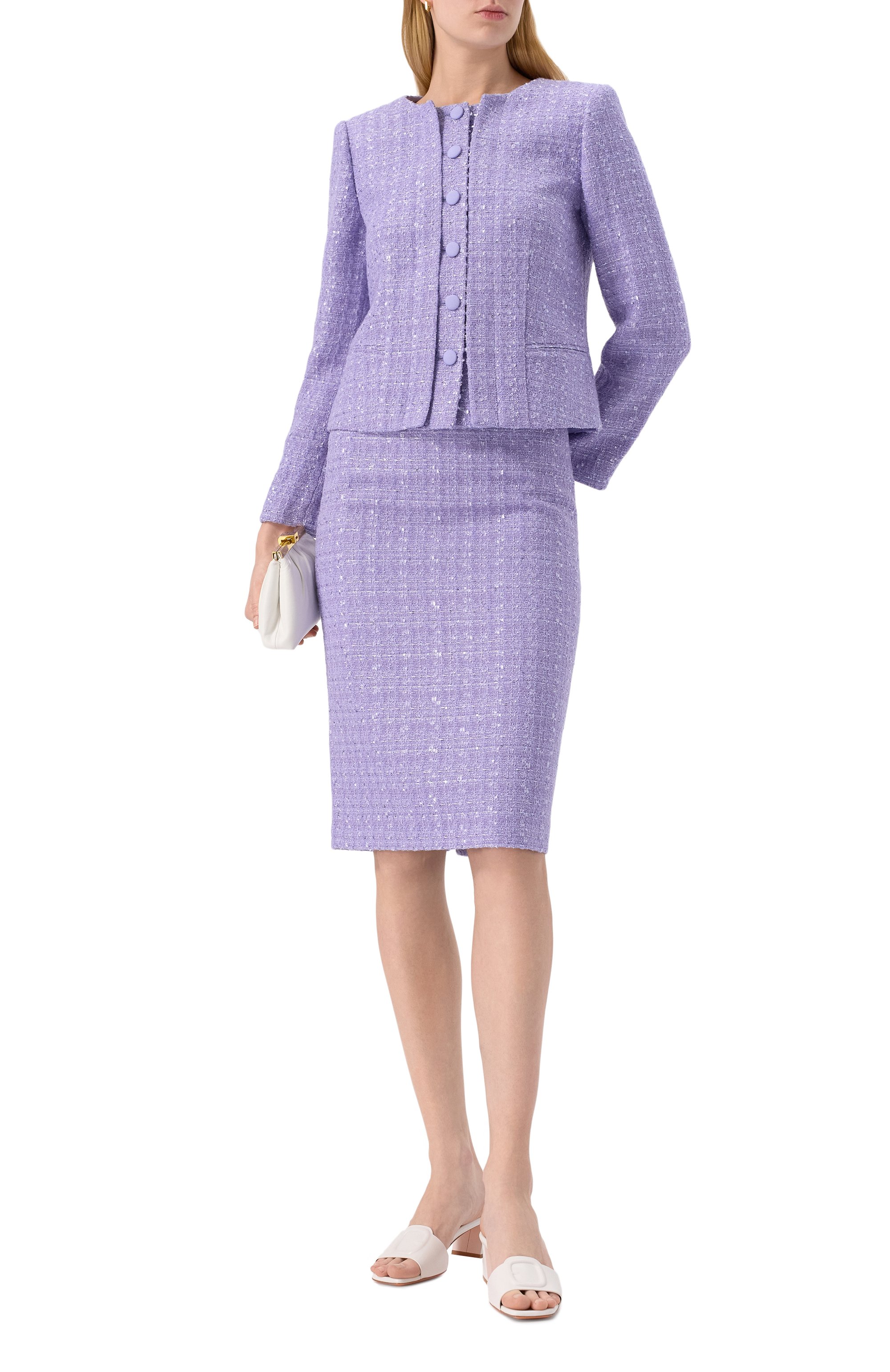 Твидовый жакет EMPORIO ARMANI, арт. EW000860/AF12520, фото 2