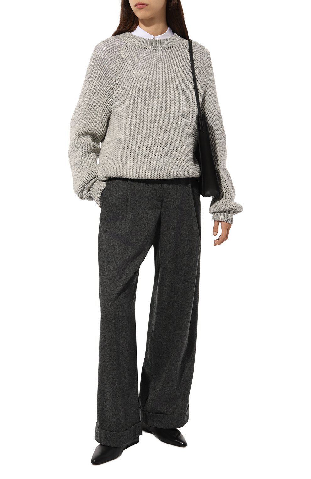 Брюки из шерсти и кашемира EMPORIO ARMANI, арт. EW001021/TE10537, фото 2