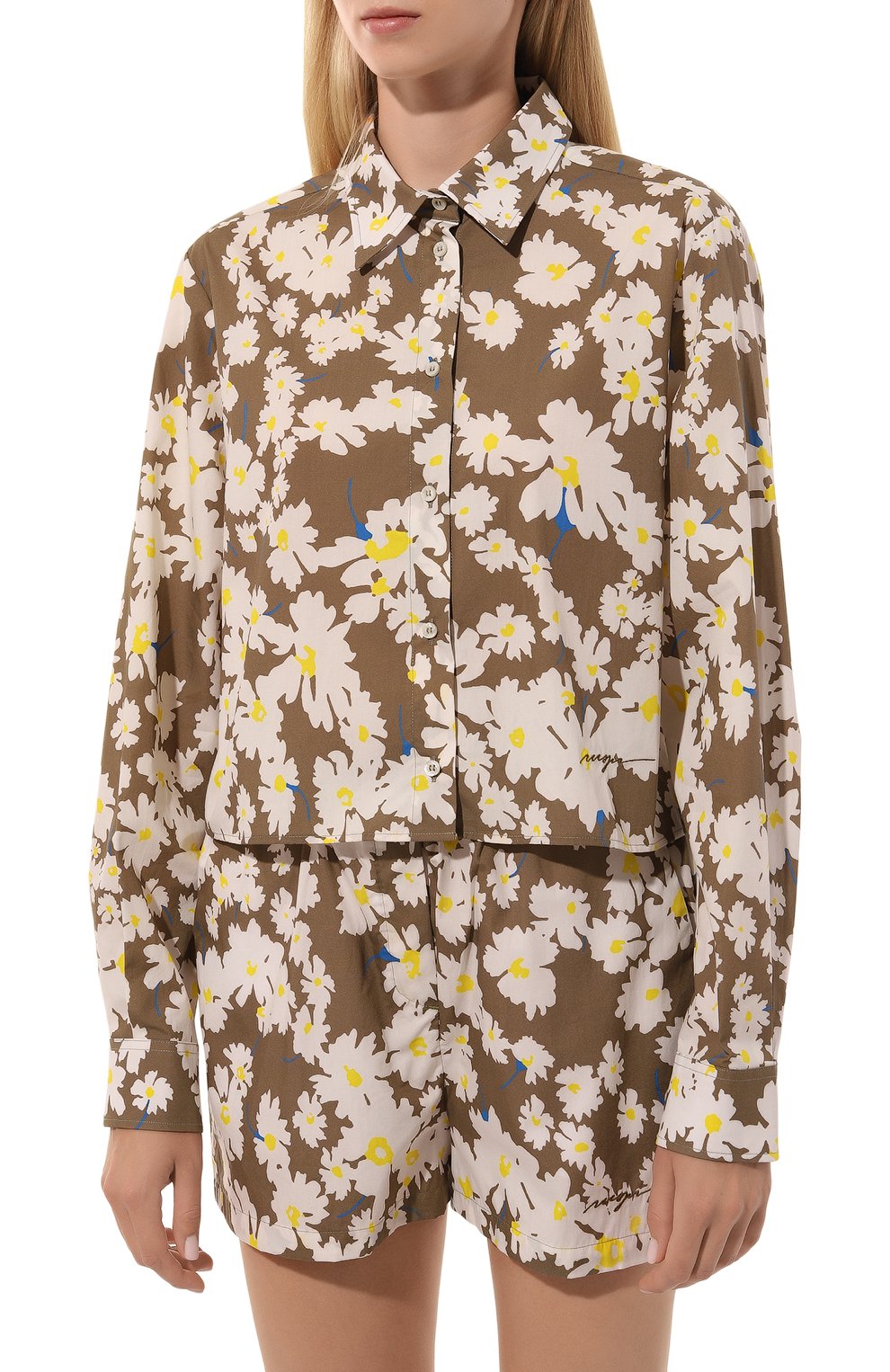 Хлопковая рубашка MSGM, арт. 3641MDE22X/247154, фото 3