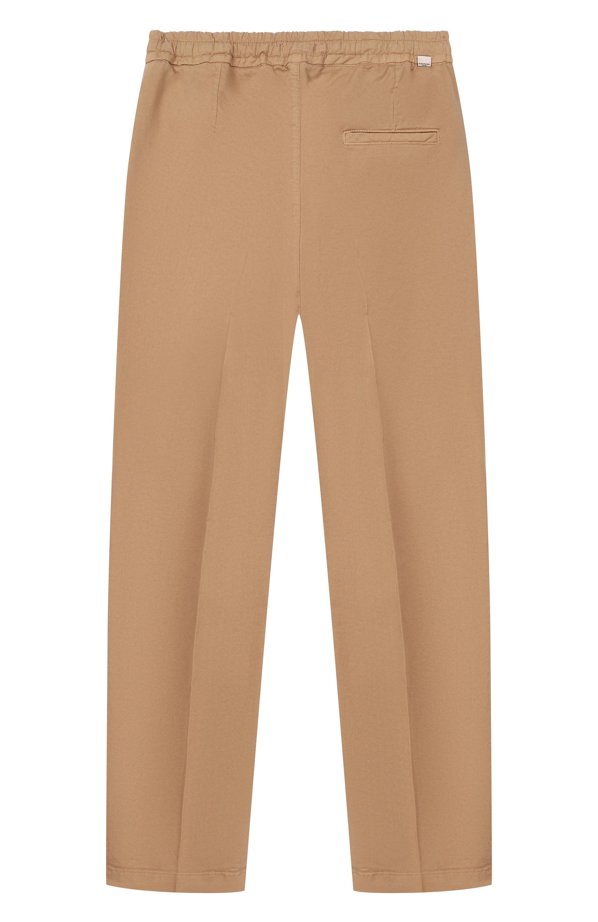 Хлопковые брюки PAOLO PECORA MILANO бежевого цвета по цене 13250 руб., арт. PP4384, фото 2 Хлопковые брюки PAOLO PECORA MILANO, арт. PP4384, фото 2