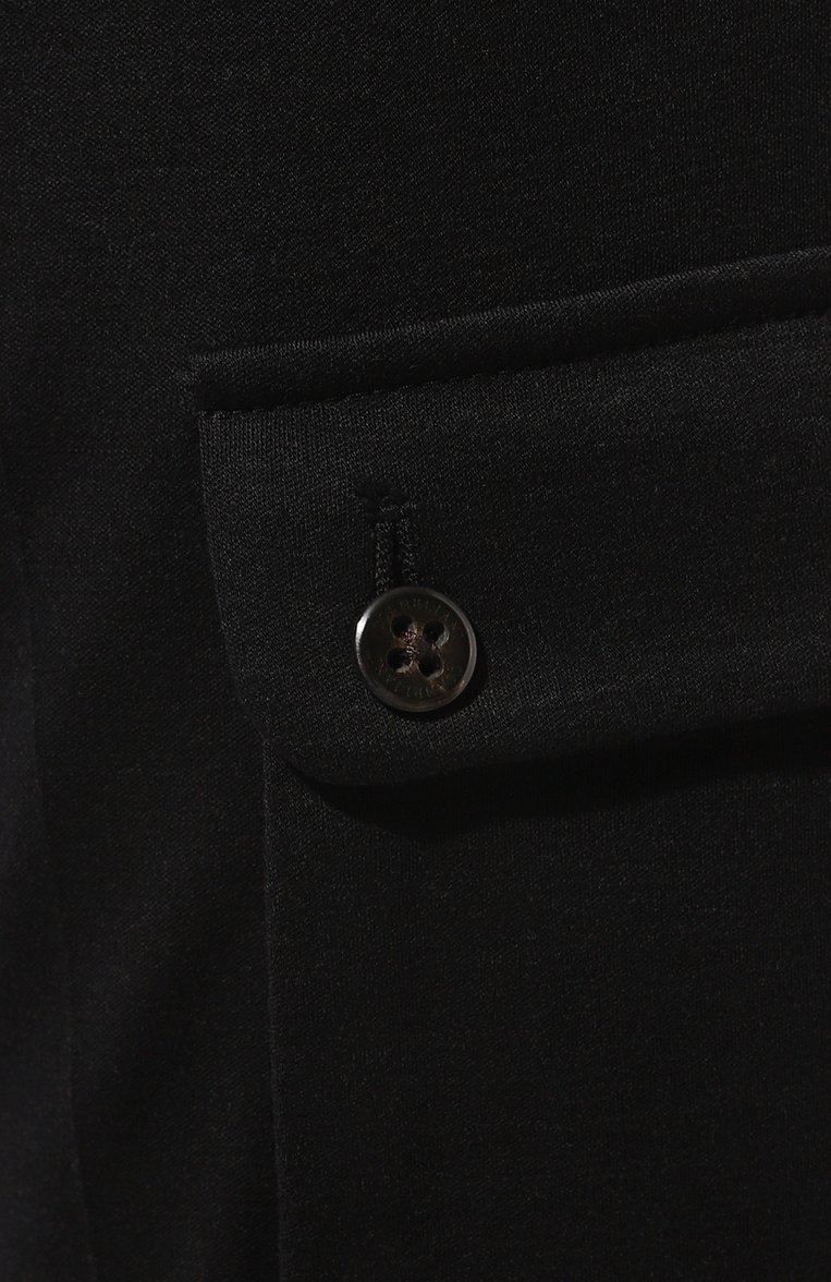 Мужские шерстяные брюки-карго CORNELIANI черного цвета, арт. 934L14-9318803 | Фото 5 (Нос: Не проставлено; Материал внешний: Шерсть; Силуэт М (брюки): Карго; Случай: Повседневный; Стили: Кэжуэл; Длина (брюки, джинсы): Стандартные; Автоматизация состава: Проставлено)