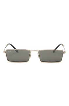 Женские солнцезащитные очки RAY-BAN серого цвета, арт. 3741-92136V | Фото 4 (Нос: Не проставлено; Региональные ограничения белый список (Axapta Mercury): Не проставлено; Тип очков: С/з; Материал: Металл; Кросс-КТ: С/з-унисекс; Очки форма: Прямоугольные; Оптика Гендер: оптика-унисекс)