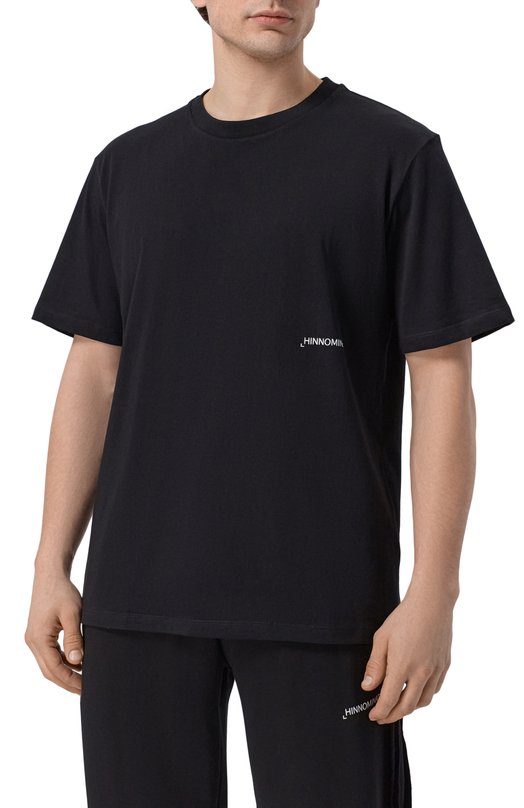 Хлопковая футболка HINNOMINATE HMABM01513 Чёрный  HMABM01513 Фото 3