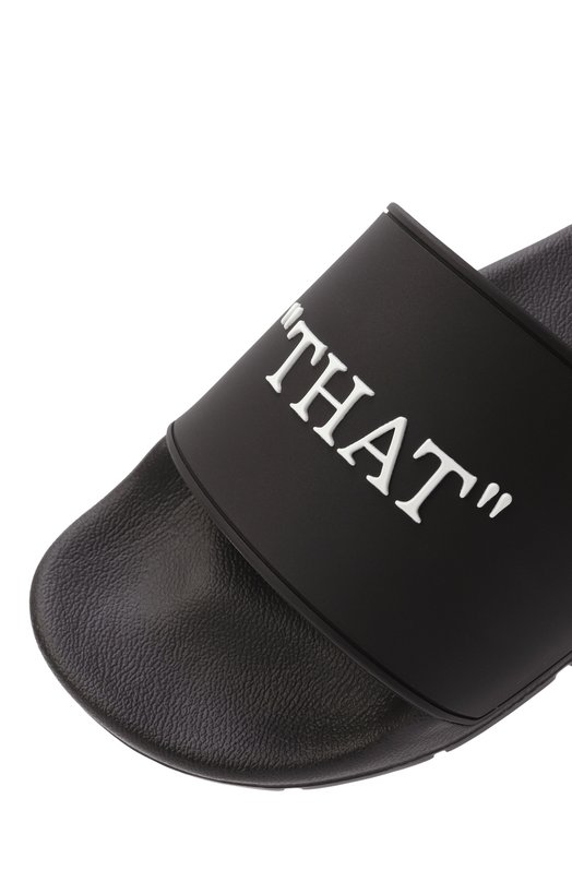 Шлепанцы This That Slider Off-White 0MIU003S25MAT001 Чёрный  0MIU003S25MAT001 Фото 7