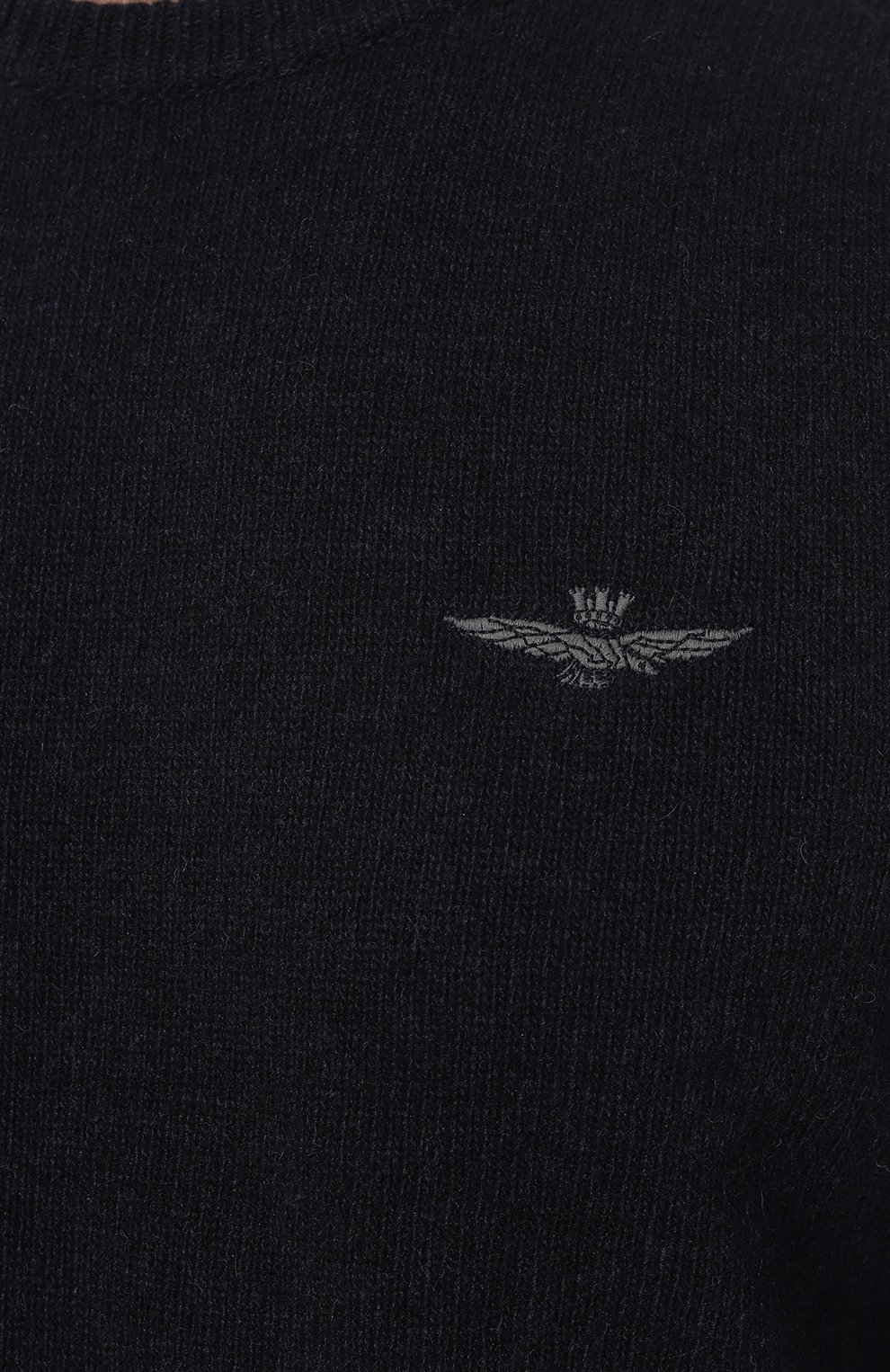 Шерстяной джемпер AERONAUTICA MILITARE темно-синего цвета по цене 14100 руб., арт. MA1518L417, фото 5 Шерстяной джемпер AERONAUTICA MILITARE, арт. MA1518L417, фото 5