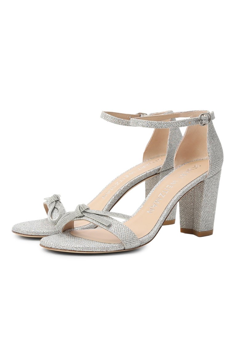 Текстильные босоножки nearlynude sw bow STUART WEITZMAN, арт. SD108, фото 1