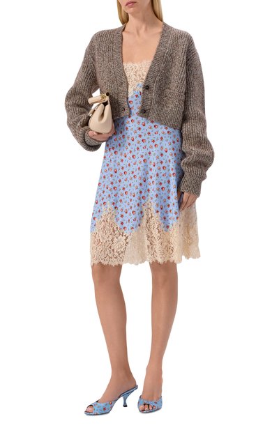 Кардиган из шелка и шерсти с кашемиром DOLCE & GABBANA, арт. FXVD5T/JGME0, фото 2