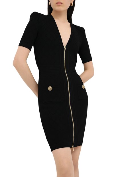 Платье из вискозы BALMAIN, арт. UF16435/K110, фото 3
