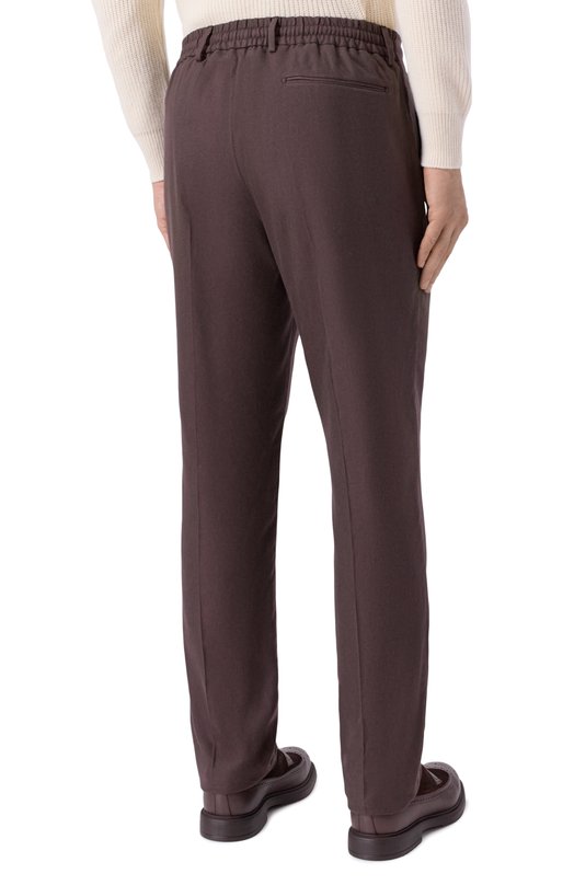 Брюки из хлопка и лиоцелла Berwich SPIAGGIA 20/AB1474 Коричневый  SPIAGGIA 20/AB1474 Фото 4