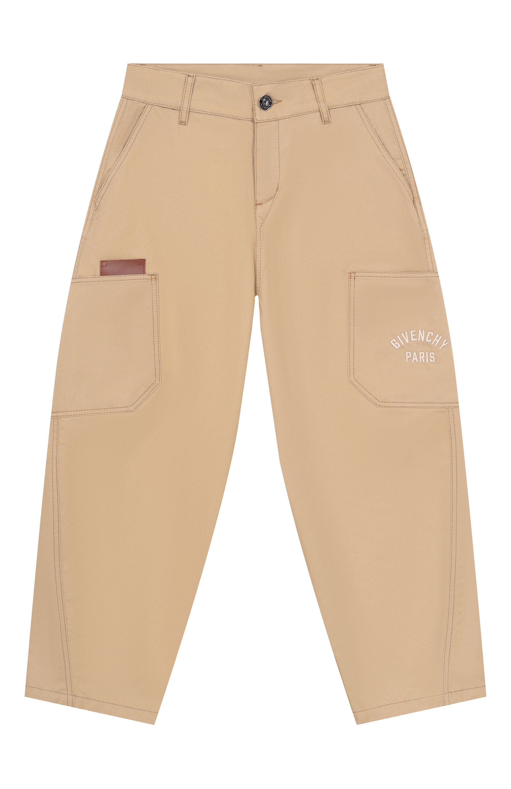 Хлопковые брюки-карго GIVENCHY кремового цвета по цене 53000 руб., арт. H31093, фото 1 Хлопковые брюки-карго GIVENCHY, арт. H31093, фото 1
