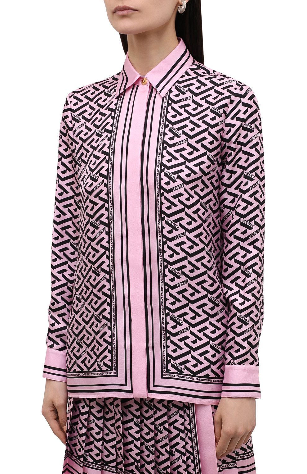 Шелковая блузка VERSACE, арт. 1001360/1A02884, фото 3
