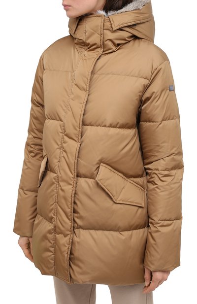 Пуховик LEMPELIUS коричневого цвета по цене 112500 руб., арт. 3000/275RS25, фото 3 Пуховик LEMPELIUS, арт. 3000/275RS25, фото 3