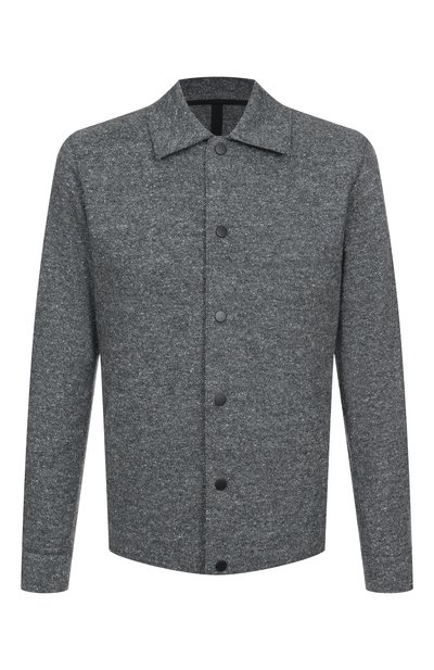 Мужская куртка-рубашка из шерсти и шелка HARRIS WHARF LONDON, арт. CH9366MDH