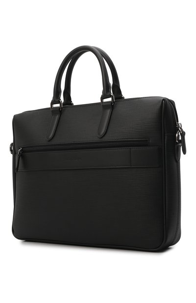 Кожаная сумка для ноутбука ZEGNA черного цвета по цене 120500 руб., арт. C1467J-LHJAK, фото 4 Кожаная сумка для ноутбука ZEGNA, арт. C1467J-LHJAK, фото 4