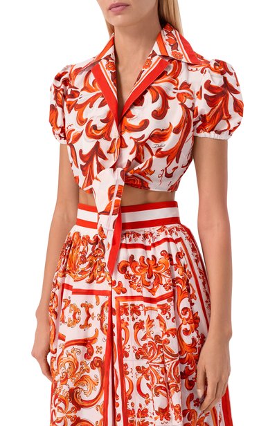 Хлопковая рубашка DOLCE & GABBANA, арт. F5T66T/GDDRD, фото 3