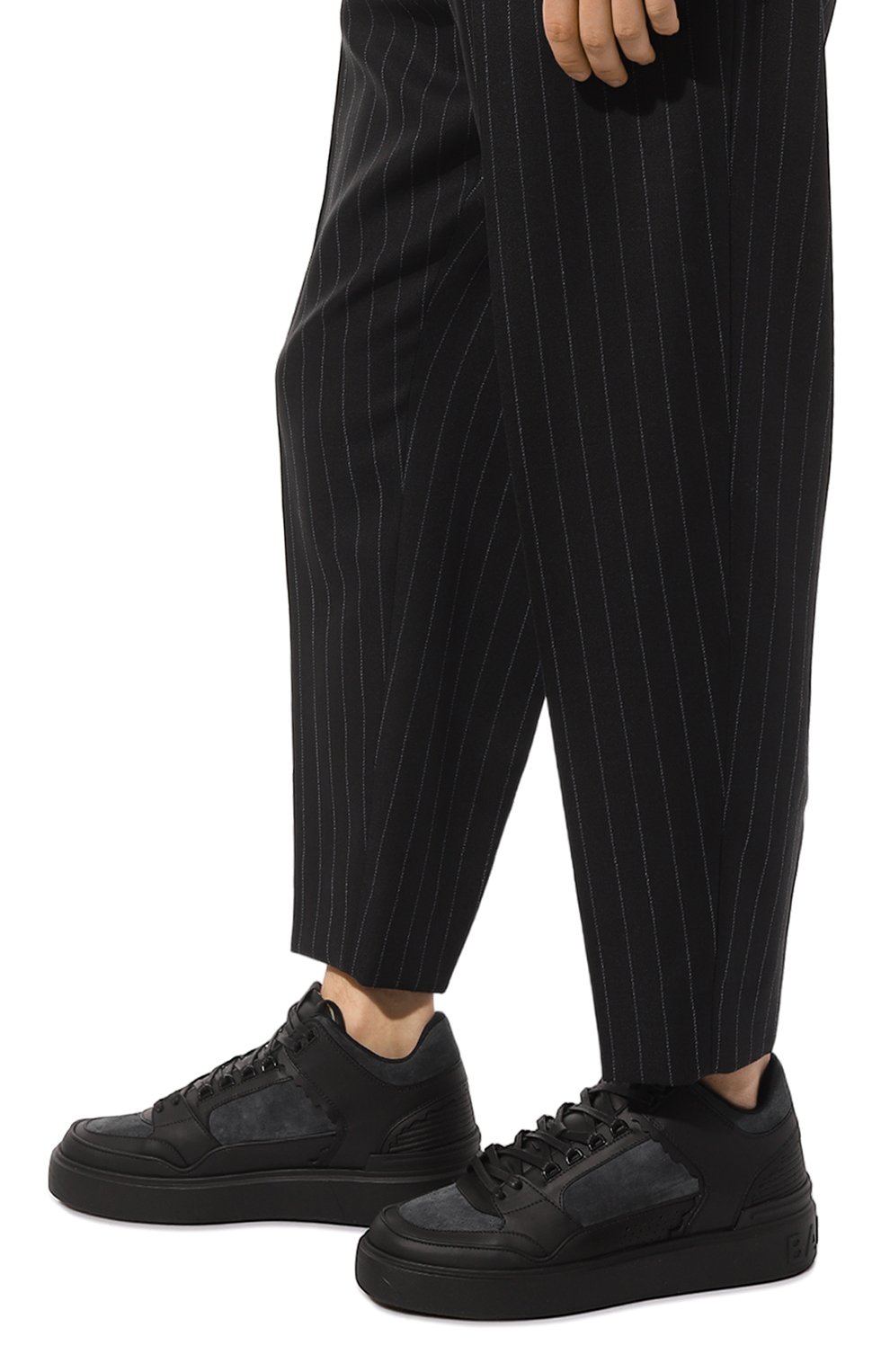 Кожаные кеды b-court BALMAIN, арт. AM1VI304LUDC, фото 3