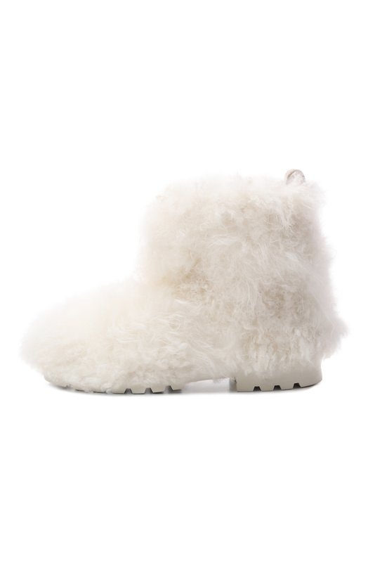 Меховые полусапоги из козы Santoni WTDG71964PNRA0UB Белый  WTDG71964PNRA0UB Фото 4