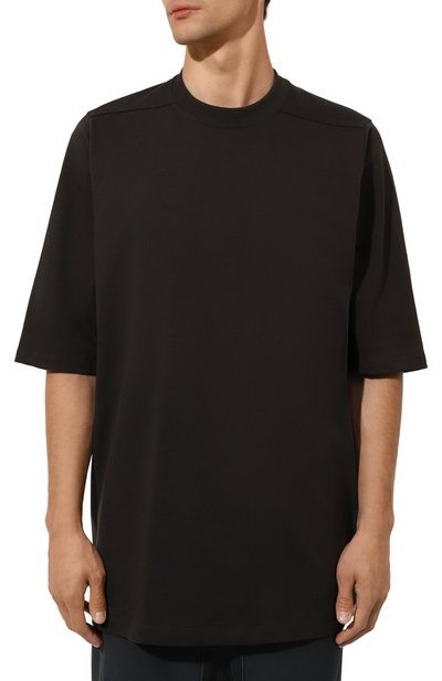 Хлопковая футболка RICK OWENS, арт. RU02D6249/BA, фото 3