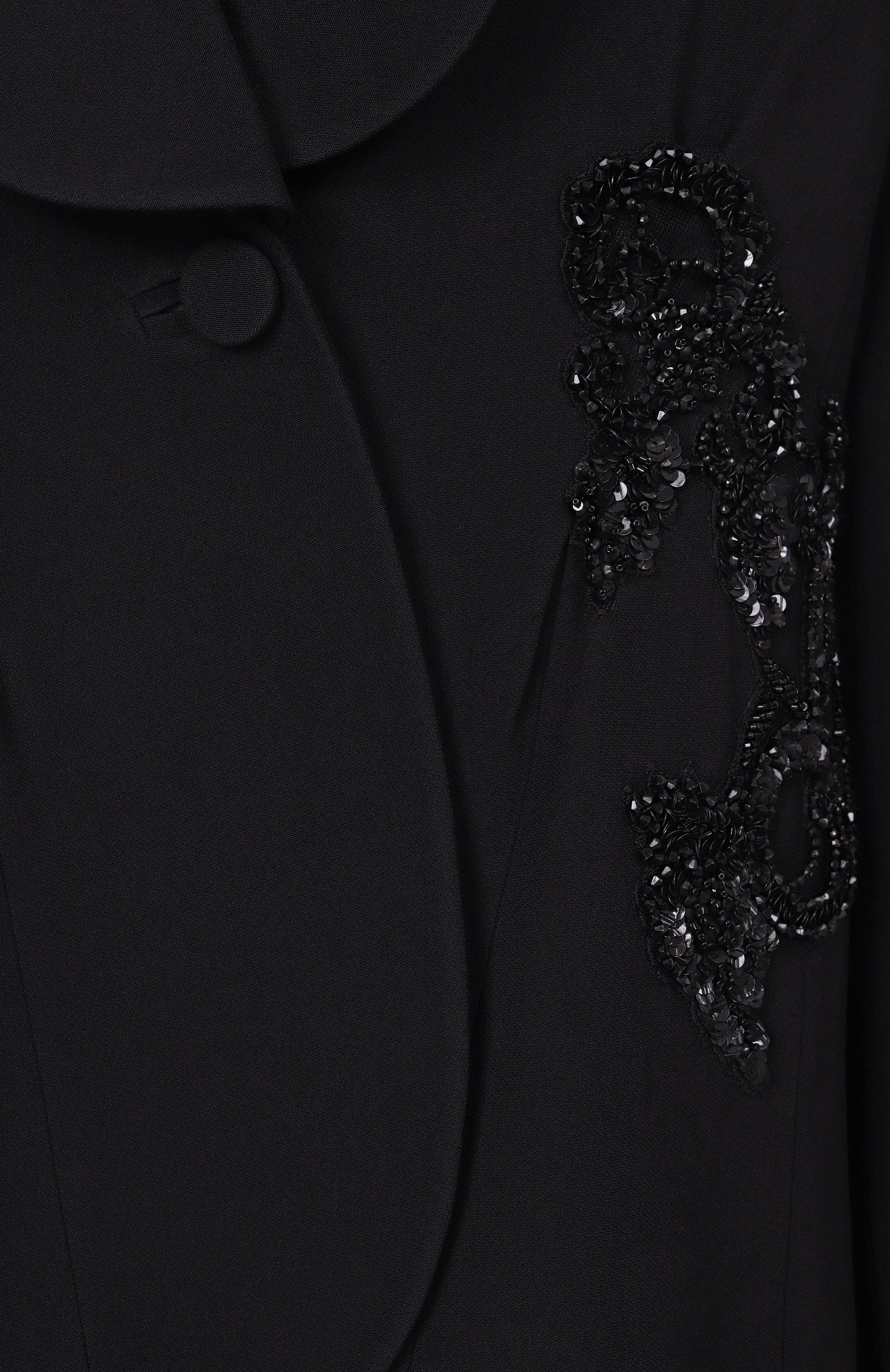 Жакет с отделкой бисером ZUHAIR MURAD черного цвета по цене 686000 руб., арт. RJK25030/CRCA016, фото 6 Жакет с отделкой бисером ZUHAIR MURAD, арт. RJK25030/CRCA016, фото 6
