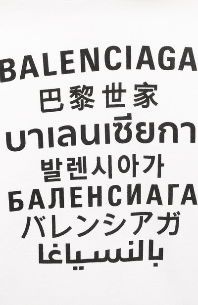 Хлопковое худи BALENCIAGA, арт. 641599/TJVM3, фото 3