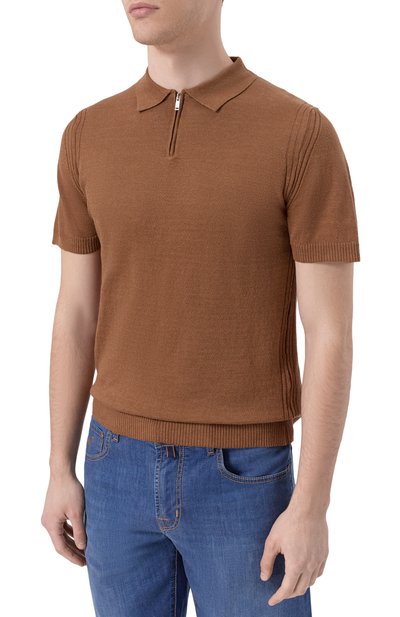 Поло изо льна и хлопка DANIELE FIESOLI, арт. DF2076, фото 3