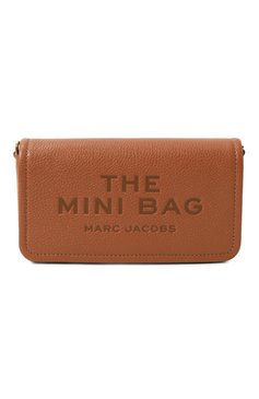 Женская сумка the mini bag MARC JACOBS (THE) коричневого цвета, арт. 2S4SMN080S02 | Фото 1 (Размер: mini; Материал: Натуральная кожа; Ремень/цепочка: На ремешке; Материал сплава: Проставлено; Драгоценные камни: Проставлено)