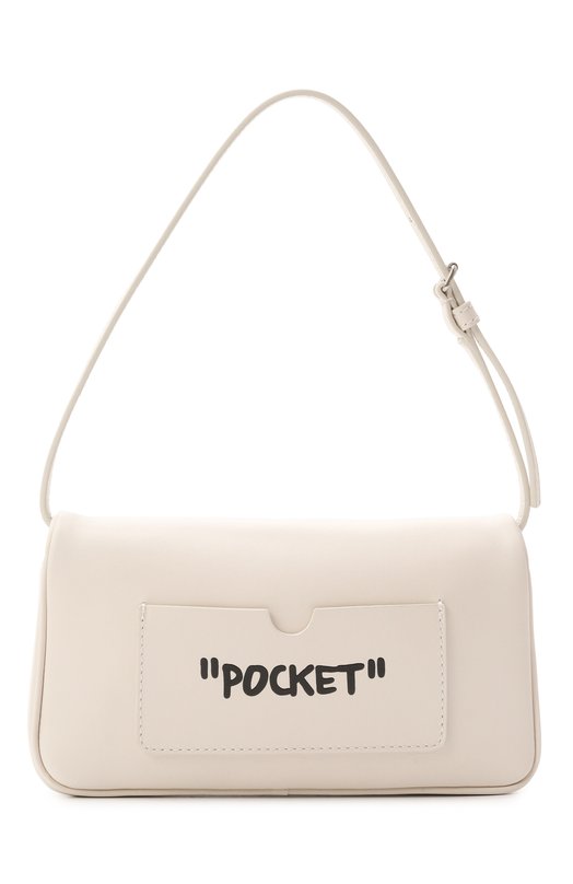 Сумка Jitney 0.7 Quote Off-White 0WNN18BC99LEA0010410 Кремовый  0WNN18BC99LEA0010410 Фото 6