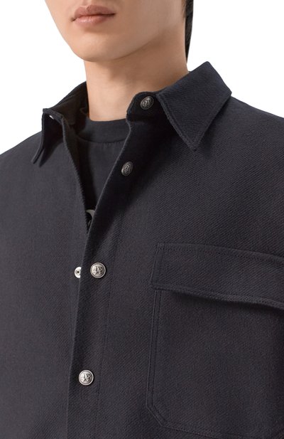 Хлопковая рубашка PALM ANGELS, арт. PMES044S26FAB001, фото 5