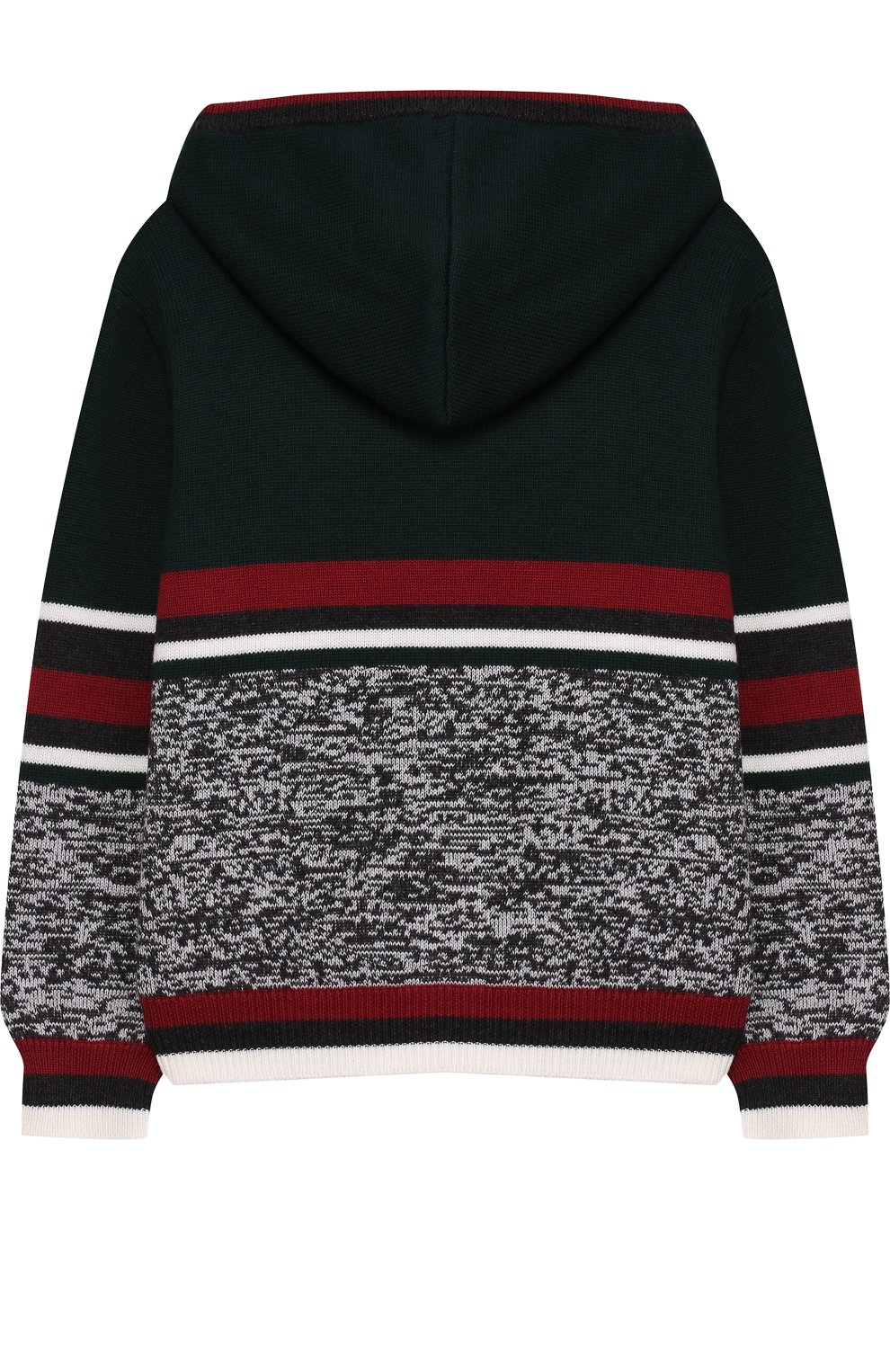 Кардиган из смеси шерсти и хлопка с капюшоном DOLCE & GABBANA разноцветного цвета по цене 21050 руб., арт. L4KW17/JAVHQ/2-6, фото 2 Кардиган из смеси шерсти и хлопка с капюшоном DOLCE & GABBANA, арт. L4KW17/JAVHQ/2-6, фото 2